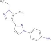 4-[3-(1-Ethyl-5-methylpyrazol-4-yl)pyrazolyl]phenylamine