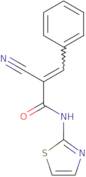 (2E)-2-Cyano-3-phenyl-N-1,3-thiazol-2-ylacrylamide