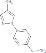 [4-(4-Methyl-1H-pyrazol-1-yl)phenyl]methanamine