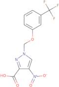 4-Nitro-1-{[3-(trifluoromethyl)phenoxy]methyl}-1H-pyrazole-3-carboxylic acid
