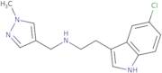 2-(5-Chloro-1H-indol-3-yl)-N-((1-methyl-1H-pyrazol-4-yl)methyl)ethanamine