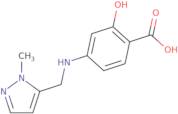 2-Hydroxy-4-{[(1-methyl-1H-pyrazol-5-yl)methyl]amino}benzoic acid