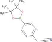 2-[5-(4,4,5,5-Tetramethyl-1,3,2-dioxaborolan-2-yl)pyrimidin-2-yl]acetonitrile