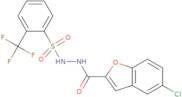 N'-(5-Chlorobenzofuran-2-carbonyl)-2-(trifluoromethyl)benzenesulfonohydrazide