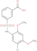 3-[(5-Chloro-2,4-dimethoxyphenyl)sulfamoyl]benzoic acid