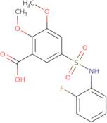 5-[(2-Fluorophenyl)sulfamoyl]-2,3-dimethoxybenzoic acid