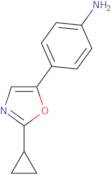 4-(2-Cyclopropyl-1,3-oxazol-5-yl)aniline