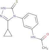 N-[3-(3-Cyclopropyl-5-sulfanyl-4H-1,2,4-triazol-4-yl)phenyl]acetamide