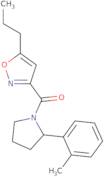 3-[2-(2-Methylphenyl)pyrrolidine-1-carbonyl]-5-propyl-1,2-oxazole