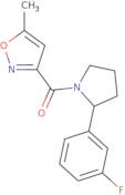 3-[2-(3-Fluorophenyl)pyrrolidine-1-carbonyl]-5-methyl-1,2-oxazole