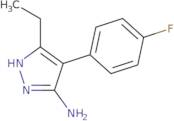 5-Ethyl-4-(4-fluoro-phenyl)-2H-pyrazol-3-ylamine