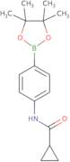 N-[4-(Tetramethyl-1,3,2-dioxaborolan-2-yl)phenyl]cyclopropanecarboxamide