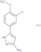 3-(3-Chloro-4-methoxyphenyl)-1H-pyrazol-5-amine hydrochloride