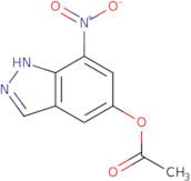 7-Nitro-1H-indazol-5-yl acetate