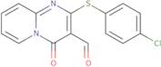 2-[(4-Chlorophenyl)sulfanyl]-4-oxo-4H-pyrido[1,2-a]pyrimidine-3-carbaldehyde