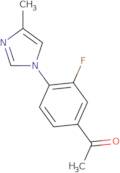 1-[3-Fluoro-4-(4-methyl-1H-imidazol-1-yl)phenyl]ethan-1-one