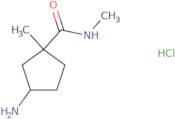 (1S,3R)-3-Amino-N,1-dimethyl-cyclopentanecarboxamide hydrochloride