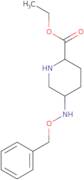 Ethyl (2R,5S)-5-(benzyloxyamino)piperidine-2-carboxylate