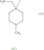 (4-Fluoro-1-methyl-4-piperidyl)methanamine dihydrochloride