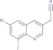 2-(6-Bromo-8-fluoro-3-quinolyl)acetonitrile