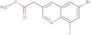 Methyl 2-(6-bromo-8-fluoro-3-quinolyl)acetate