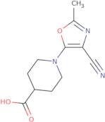 1-(4-Cyano-2-methyl-1,3-oxazol-5-yl)piperidine-4-carboxylic acid