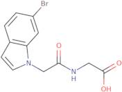 2-[2-(6-Bromo-1H-indol-1-yl)acetamido]acetic acid