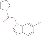 2-(6-Bromo-1H-indol-1-yl)-1-(pyrrolidin-1-yl)ethan-1-one