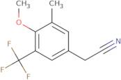 2-(4-Methoxy-3-methyl-5-(trifluoromethyl)phenyl)acetonitrile