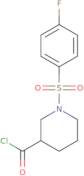 1-((4-Fluorophenyl)sulfonyl)piperidine-3-carbonyl chloride