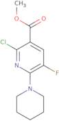 Methyl 2-chloro-5-fluoro-6-piperidin-1-ylnicotinate
