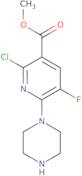 Methyl 2-chloro-5-fluoro-6-piperazin-1-ylnicotinate