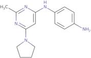 N1-[2-Methyl-6-(pyrrolidin-1-yl)pyrimidin-4-yl]benzene-1,4-diamine