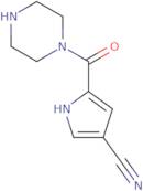 5-(Piperazine-1-carbonyl)-1H-pyrrole-3-carbonitrile