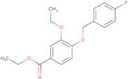 Ethyl 3-ethoxy-4-((4-fluorobenzyl)oxy)benzoate