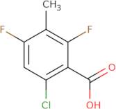 6-Chloro-2,4-difluoro-3-methylbenzoic acid