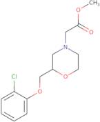 Methyl 2-(2-((2-chlorophenoxy)methyl)morpholino)acetate