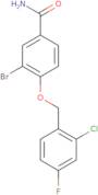 3-Bromo-4-((2-chloro-4-fluorobenzyl)oxy)benzamide