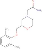 2-(2-((2,6-Dimethylphenoxy)methyl)morpholino)acetamide