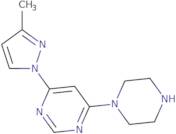 4-(3-Methyl-1H-pyrazol-1-yl)-6-(piperazin-1-yl)pyrimidine