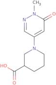 1-(1-Methyl-6-oxo-1,6-dihydropyridazin-4-yl)piperidine-3-carboxylic acid