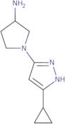 1-(5-Cyclopropyl-1H-pyrazol-3-yl)pyrrolidin-3-amine