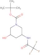 (3S, 5R)-3-Hydroxy-5-(2,2,2-trifluoro-acetylamino)-piperidine-1-carboxylic acid tert-butyl ester