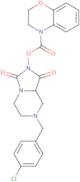 7-(4-Chlorobenzyl)-1,3-dioxohexahydroimidazo[1,5-a]pyrazin-2(3H)-yl2,3-dihydro-4H-benzo[b][1,4]oxazine-4-carboxylate