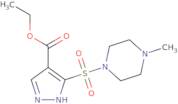 Ethyl 3-[(4-methylpiperazin-1-yl)sulfonyl]-1H-pyrazole-4-carboxylate