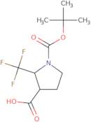 1-[(tert-Butoxy)carbonyl]-2-(trifluoromethyl)pyrrolidine-3-carboxylic acid