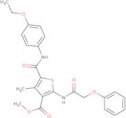 Methyl 5-((4-ethoxyphenyl)carbamoyl)-4-methyl-2-(2-phenoxyacetamido)thiophene-3-carboxylate