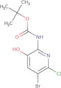 tert-Butyl (5-bromo-6-chloro-3-hydroxypyridin-2-yl)carbamate