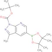 tert-Butyl 3-methyl-5-(4,4,5,5-tetramethyl-1,3,2-dioxaborolan-2-yl)pyrazolo[3,4-b]pyridine-1-carbo…