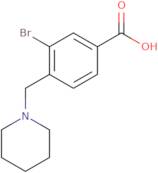 3-Bromo-4-(piperidin-1-ylmethyl)benzoic acid